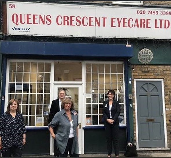 Jo Churchill Visit Queens Crescent Eyecare